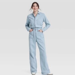 Universal Thread Light Blue Denim Jumpsuit